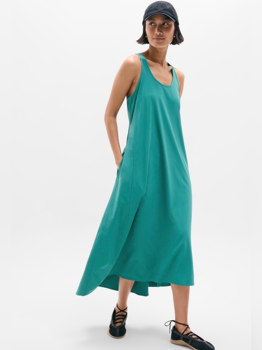NWT-Athleta Alpine Presidio Traveler Maxi Dress, Small